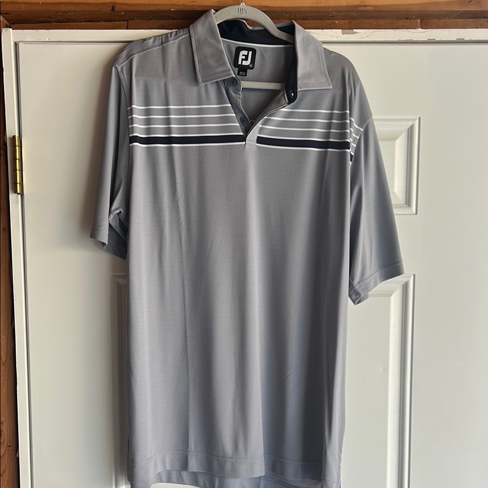 FootJoy Gray Performance Polo Shirt